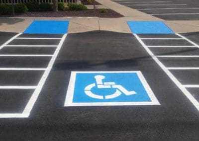 Outback paved parking lot